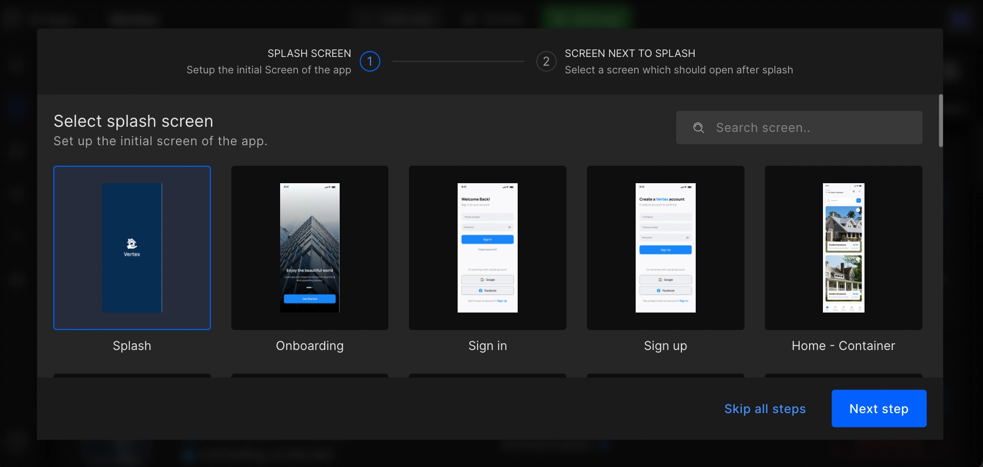 Set up Splash Screen  Introduction to DhiWise - DhiWise